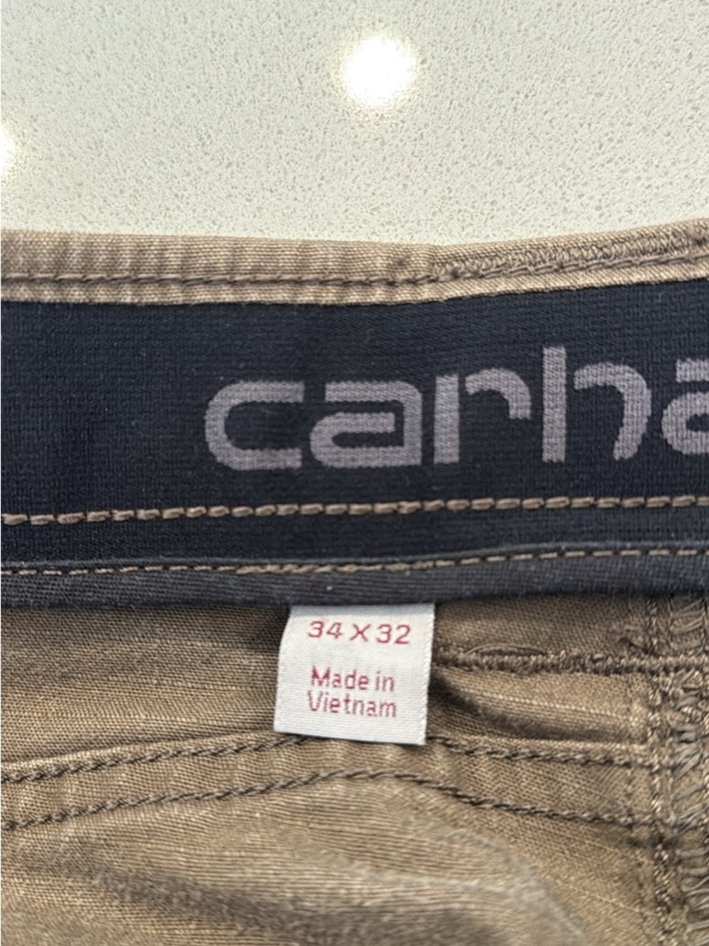 Carhartt Steel Rugged Flex Relaxed Fit Double-Front Cargo Work Pant 34x32 Tarmac - Picture 10 of 10